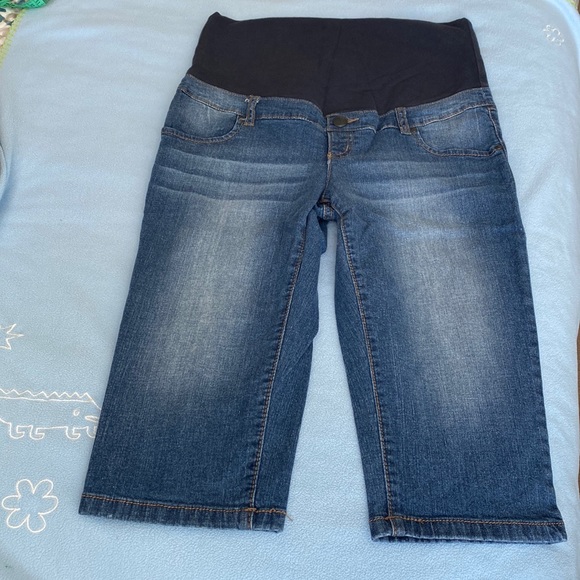 Thyme Maternity Cropped Jeans size S - Picture 1 of 15